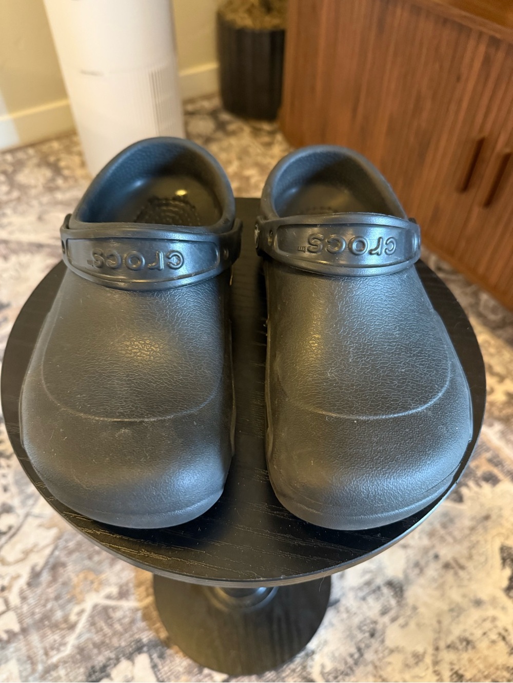 Crocs Black Slip on SZ 8